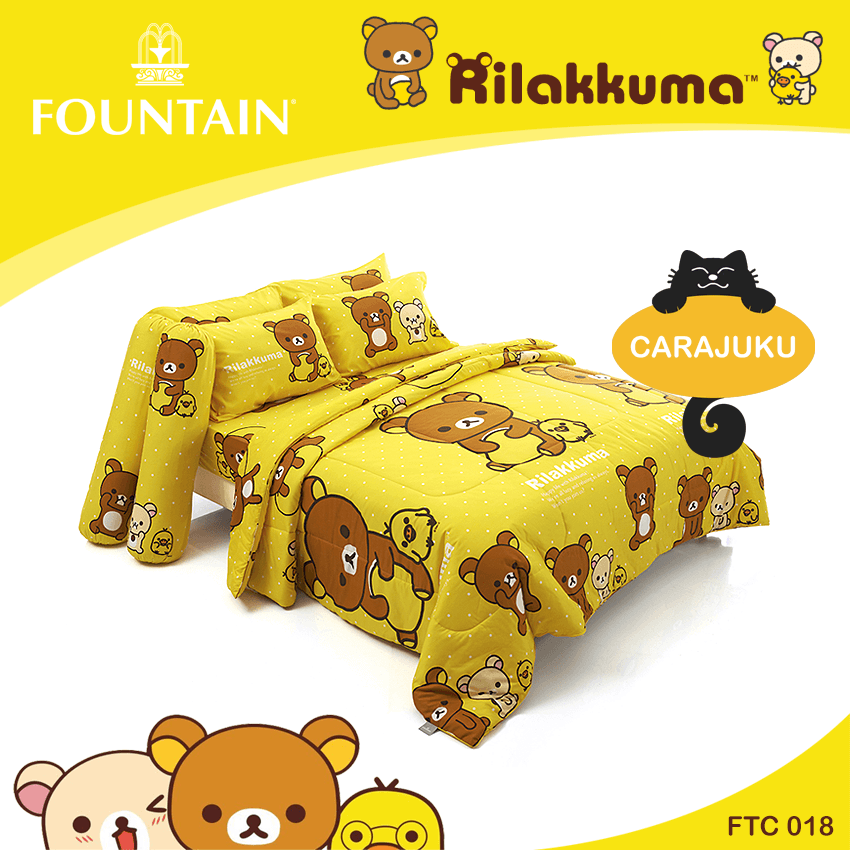 FOUNTAIN ชุดผ้าปูที่นอน ริลัคคุมะ Rilakkuma FTC018