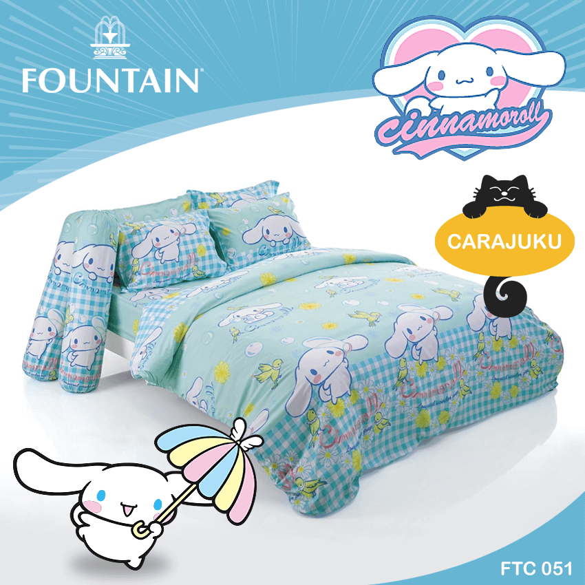 FOUNTAIN ชุดผ้าปูที่นอน ชินนามอนโรล Cinnamoroll FTC051