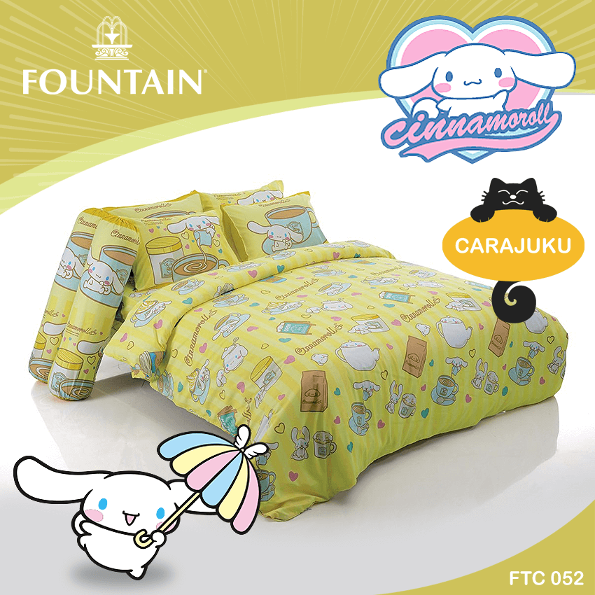 FOUNTAIN ชุดผ้าปูที่นอน ชินนามอนโรล Cinnamoroll FTC052