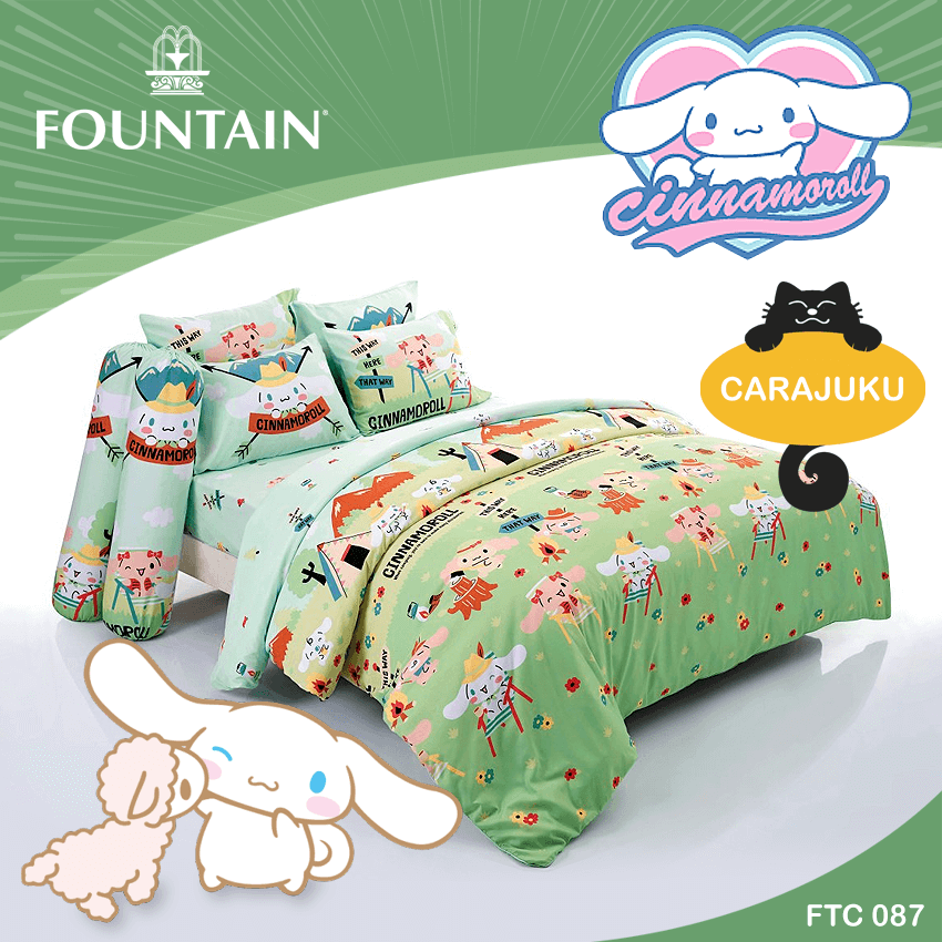 FOUNTAIN ชุดผ้าปูที่นอน ชินนามอนโรล Cinnamoroll FTC087