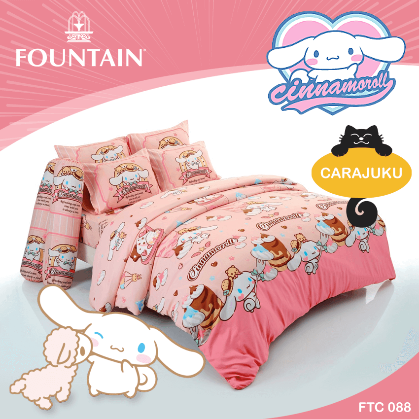 FOUNTAIN ชุดผ้าปูที่นอน ชินนามอนโรล Cinnamoroll FTC088
