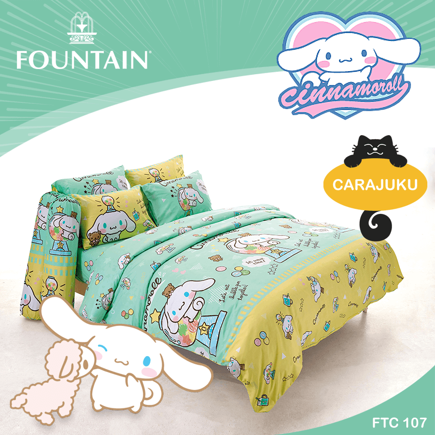 FOUNTAIN ชุดผ้าปูที่นอน ชินนามอนโรล Cinnamoroll FTC107