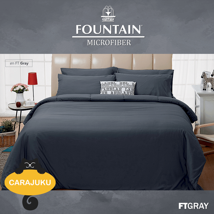 FOUNTAIN ชุดผ้าปูที่นอน สีเทา GRAY FTGRAY