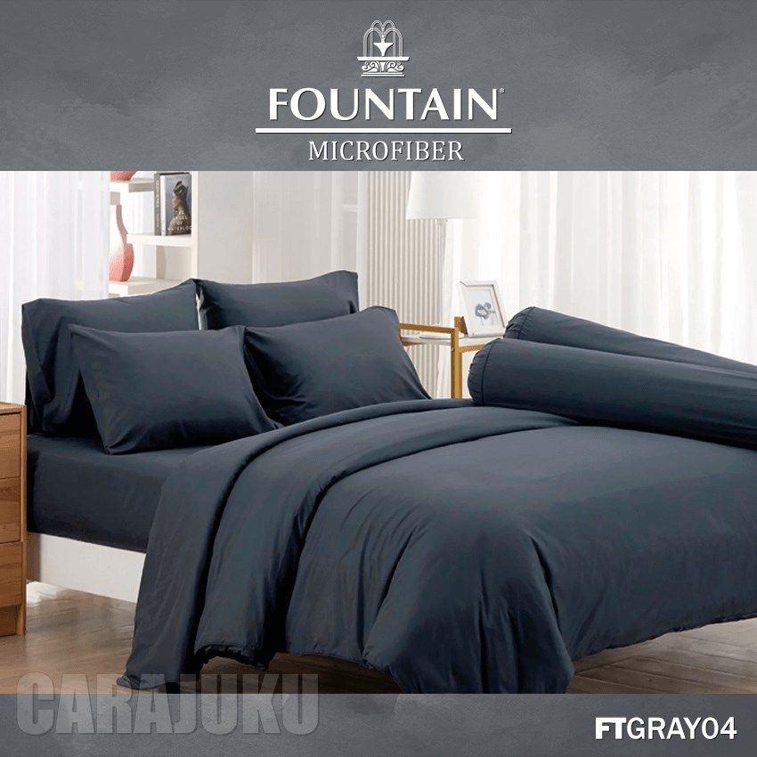 FOUNTAIN ชุดผ้าปูที่นอน สีเทา GRAY FTGRAY04