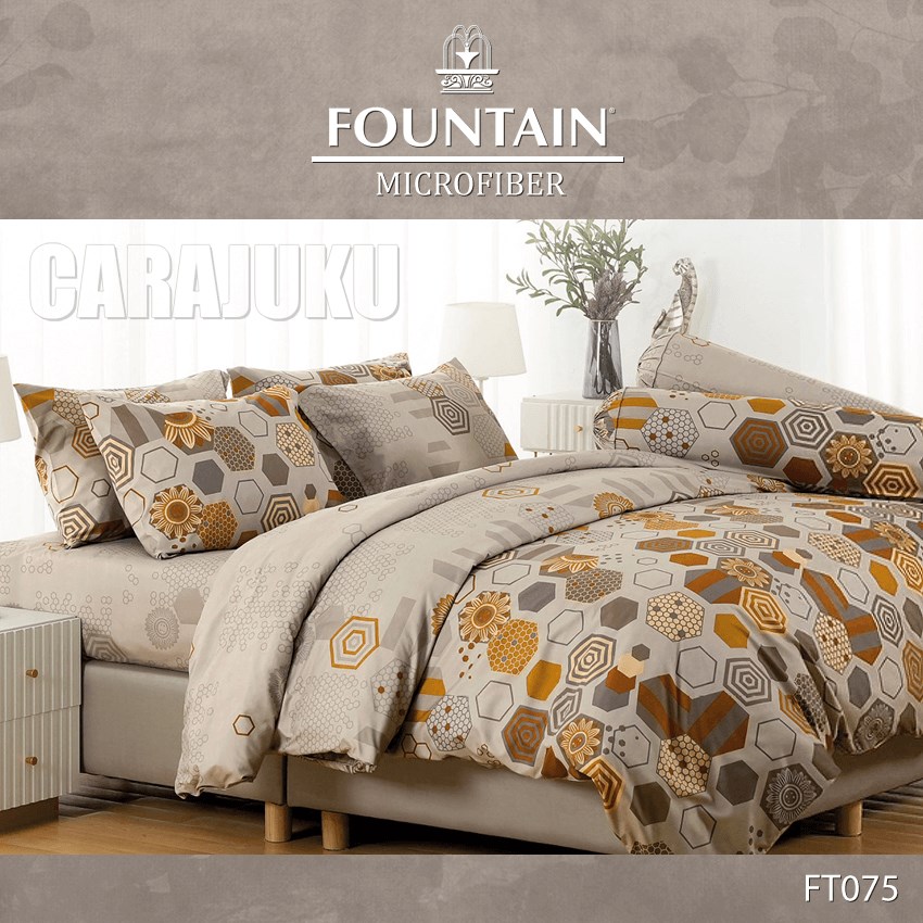 FOUNTAIN ชุดผ้าปูที่นอน พิมพ์ลาย Graphic FT075