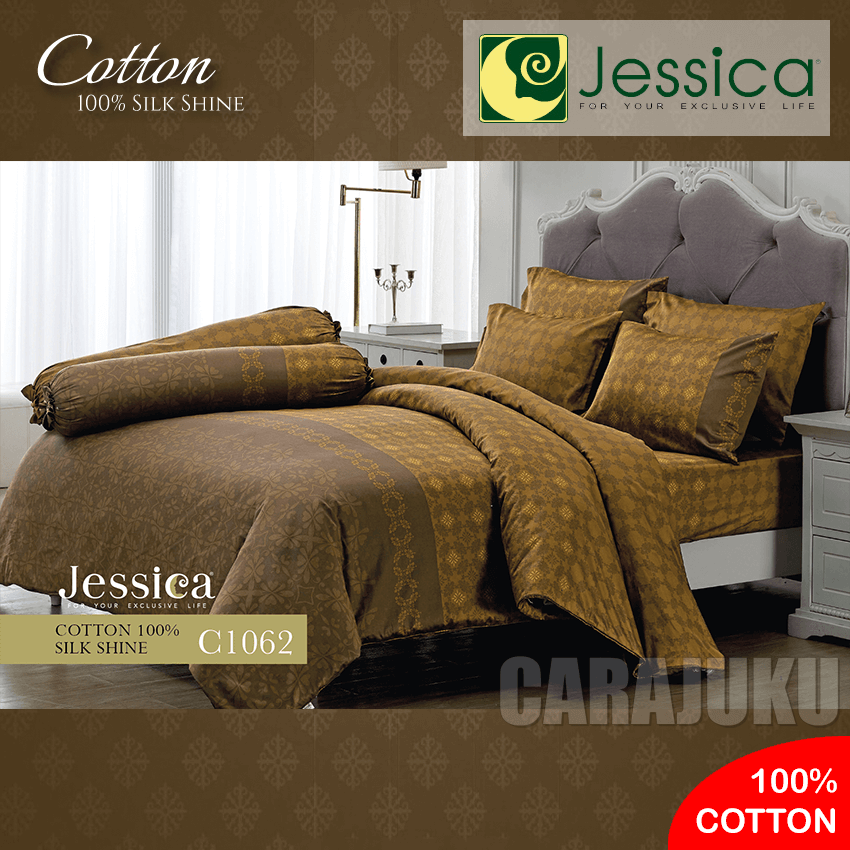 JESSICA ชุดผ้าปูที่นอน Cotton 100% พิมพ์ลาย Graphic C1062