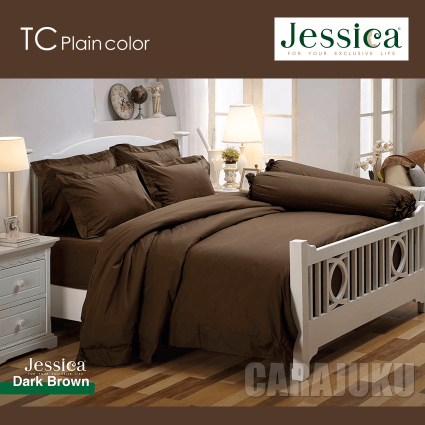 JESSICA ชุดผ้าปูที่นอน สีน้ำตาลเข้ม DARK BROWN