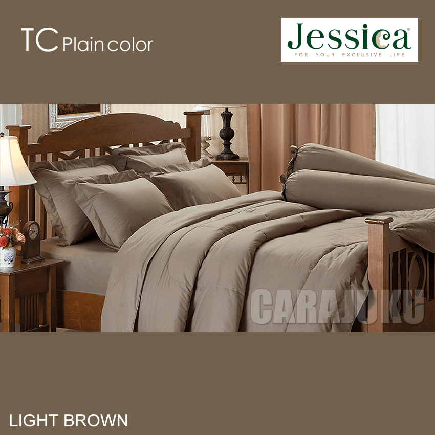JESSICA ชุดผ้าปูที่นอน สีน้ำตาลอ่อน LIGHT BROWN