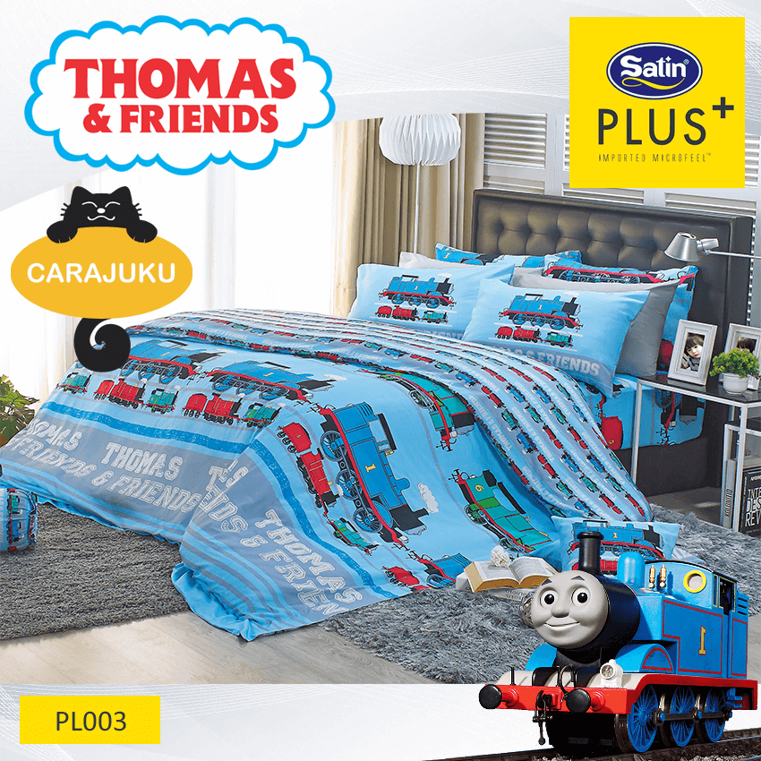 SATIN PLUS ชุดผ้าปูที่นอน รถไฟโทมัส Thomas & Friends PL003
