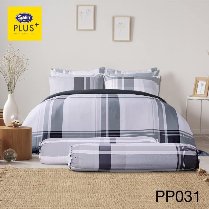 SATIN PLUS ชุดผ้าปูที่นอน พิมพ์ลาย Graphic PP031