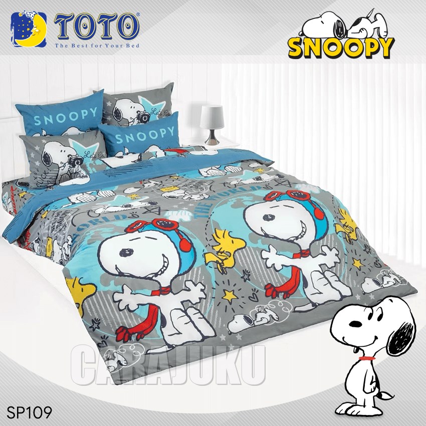 TOTO ชุดผ้าปูที่นอน สนูปปี้ Snoopy SP109