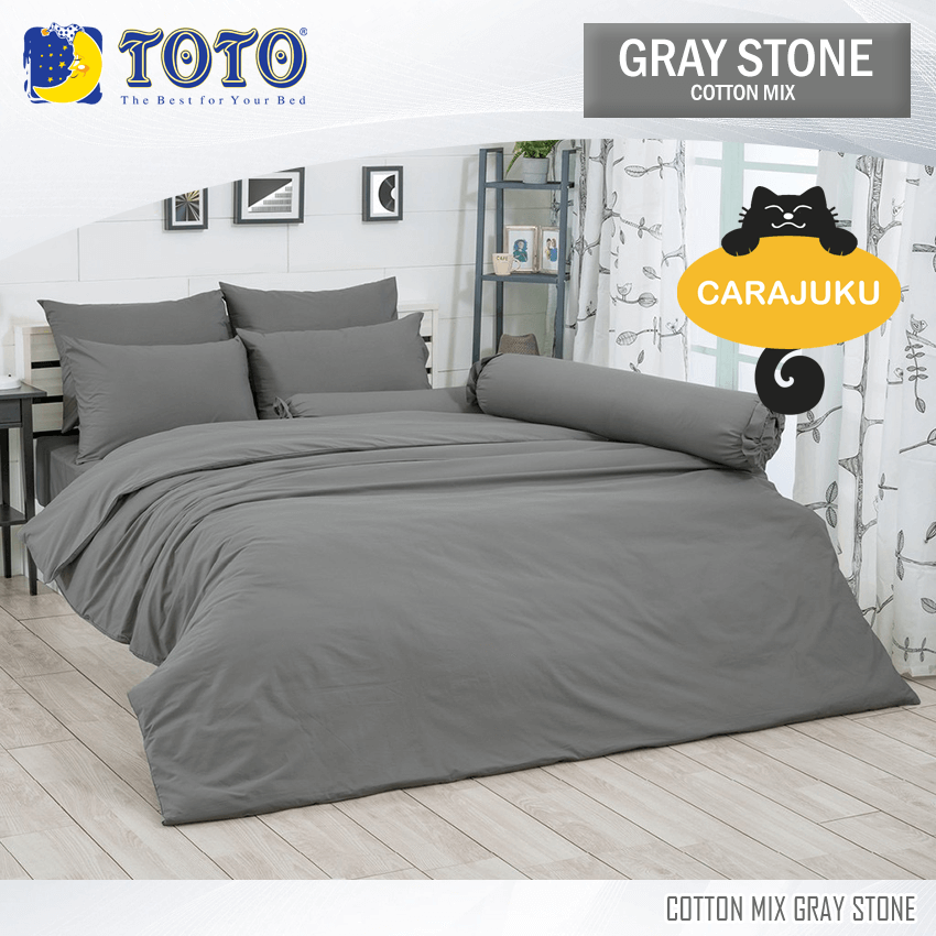 TOTO ชุดผ้าปูที่นอน สีเทาเกสโตน GRAY STONE