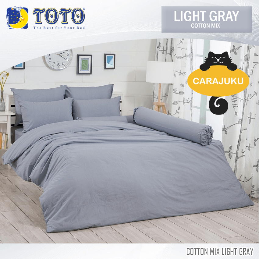 TOTO ชุดผ้าปูที่นอน สีเทาอ่อน LIGHT GRAY