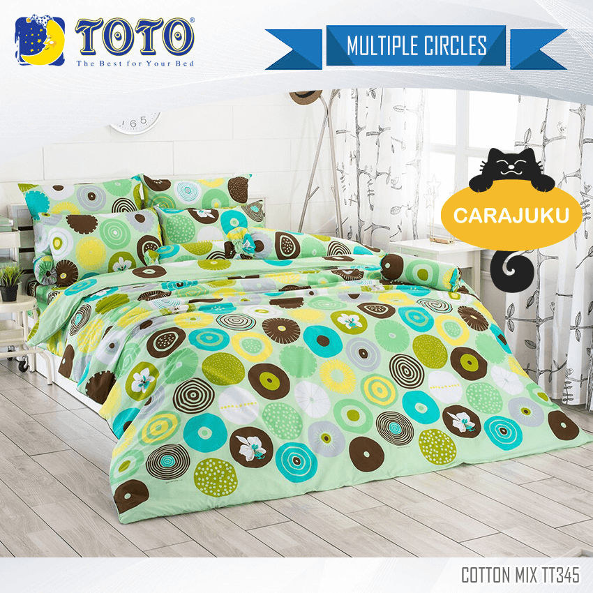 TOTO ชุดผ้าปูที่นอน ลายวงกลม Multiple Circles TT345
