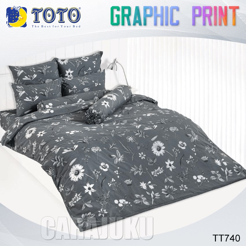 TOTO ชุดผ้าปูที่นอน ลายกราฟฟิก Graphic TT740