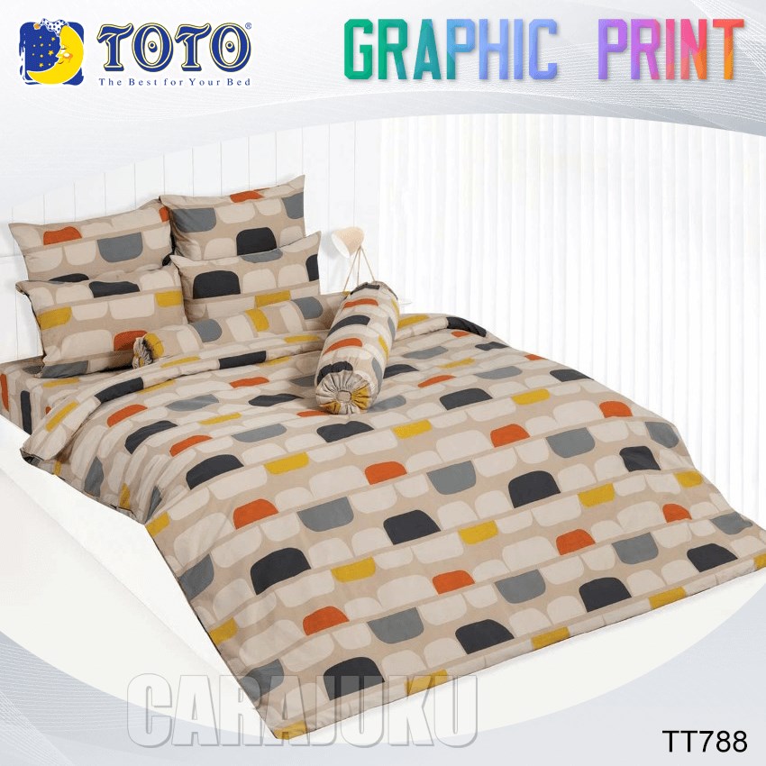 TOTO ชุดผ้าปูที่นอน ลายกราฟฟิก Graphic TT788
