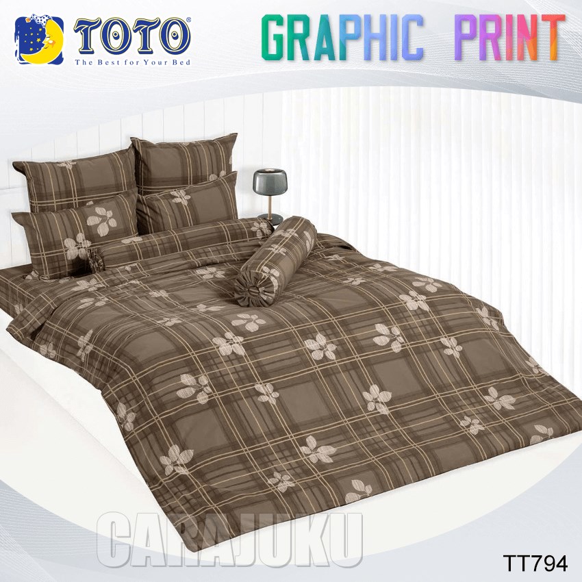 TOTO ชุดผ้าปูที่นอน ลายกราฟฟิก Graphic TT794