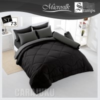 ชุดผ้าปูที่นอนสีดำเทาBlack GrayST73