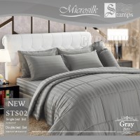 ชุดผ้าปูที่นอนลายริ้วสีเทาGray StripeSTS02