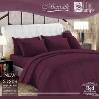 ชุดผ้าปูที่นอนลายริ้วสีแดงRed StripeSTS04