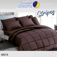 ชุดผ้าปูที่นอนลายริ้ว สีน้ำตาลเข้มDark Brown StripeMS15