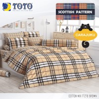 ชุดผ้าปูที่นอนลายสก็อตScottish PatternTT278 BROWN