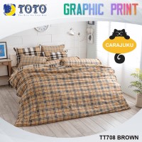 ชุดผ้าปูที่นอนลายสก็อตScottish PatternTT708 BROWN