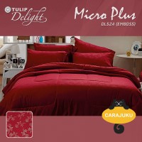 ชุดผ้าปูที่นอนอัดลาย สีแดงRED EMBOSSDL524
